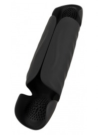 Черный вибромастурбатор с трехточечной стимуляцией Penis Trainer with 3 Point Stimulation - Orion - в Кургане купить с доставкой