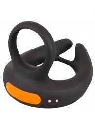 Черный вибростимулятор мошонки RC Scrotum Stimulator with Vibration - Orion - в Кургане купить с доставкой