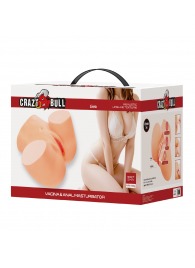 Телесный мастурбатор Liora с 2 любовными тоннелями - Baile - в Кургане купить с доставкой