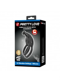 Черное перезаряжаемое виброкольцо Goodwin - Baile - в Кургане купить с доставкой