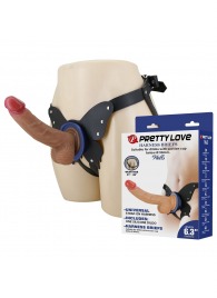 Поясной страпон Wells: трусики в форме бабочки и фаллоимитатор-насадка - Baile - купить с доставкой в Кургане