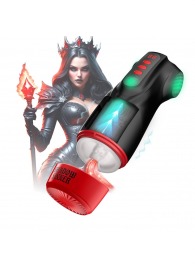 Интерактивный мастурбатор Raven с вакуумом, вибрацией и подсветкой - Shots Media BV - в Кургане купить с доставкой