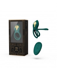 Зеленое эрекционное виброкольцо Bayek с пультом ДУ - Zalo - в Кургане купить с доставкой