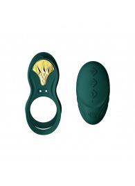 Зеленое эрекционное виброкольцо Bayek с пультом ДУ - Zalo - в Кургане купить с доставкой