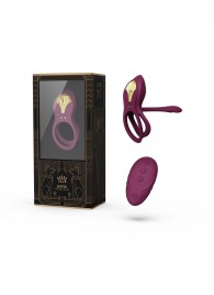 Фиолетовое эрекционное виброкольцо Bayek с пультом ДУ - Zalo - в Кургане купить с доставкой