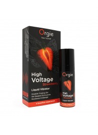 Жидкий вибратор Orgie High Voltage Strawberry - 15 мл. - ORGIE - купить с доставкой в Кургане