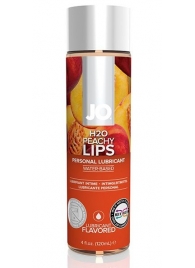 Лубрикант на водной основе с ароматом персика JO Flavored Peachy Lips - 120 мл. - System JO - купить с доставкой в Кургане