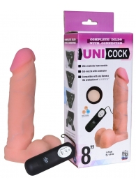 Фаллическая насадка Харнесс UNICOCK 8  с вибрацией - 20 см. - LOVETOY (А-Полимер) - купить с доставкой в Кургане