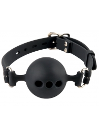 Силиконовый кляп-шар с отверстиями для дыхания Silicone Breathable Ball Gag Small - Pipedream - купить с доставкой в Кургане