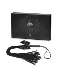 Чёрная плётка Lilly Whip Bijoux - Bijoux Indiscrets - купить с доставкой в Кургане