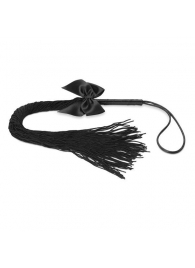 Чёрная плётка Lilly Whip Bijoux - Bijoux Indiscrets - купить с доставкой в Кургане