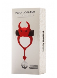Красное эрекционное кольцо в форме дьяволенка DEVOL COCKRING - Adrien Lastic - в Кургане купить с доставкой