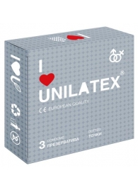 Презервативы с точками Unilatex Dotted - 3 шт. - Unilatex - купить с доставкой в Кургане