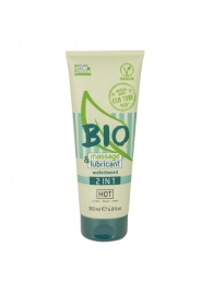 Массажный гель-лубрикант Bio 2-in-1 - 200 мл. - HOT - купить с доставкой в Кургане