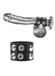 Ремень на член и мошонку 1.5  Cock Ring With Ball Strap - BlueLine - купить с доставкой в Кургане