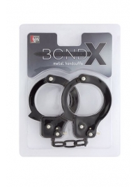 Чёрные наручники из листового металла BONDX METAL CUFFS BLACK - Dream Toys - купить с доставкой в Кургане