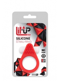 Красное эрекционное кольцо LIT-UP SILICONE STIMU RING 1 RED - Dream Toys - в Кургане купить с доставкой