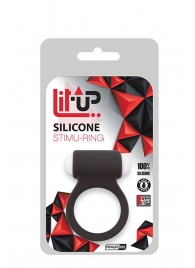 Чёрное эрекционное виброкольцо LIT-UP SILICONE STIMU RING 3 BLACK - Dream Toys - в Кургане купить с доставкой