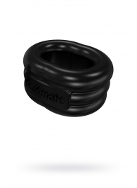 Чёрное эрекционное виброкольцо Stretch - Bathmate - в Кургане купить с доставкой