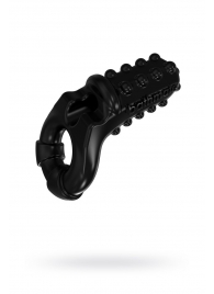 Чёрное эрекционное виброкольцо Tickle - Bathmate - в Кургане купить с доставкой