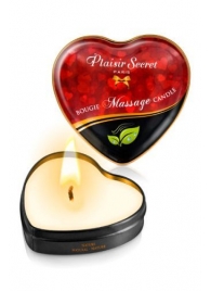 Массажная свеча с нейтральным ароматом Bougie Massage Candle - 35 мл. - Plaisir Secret - купить с доставкой в Кургане