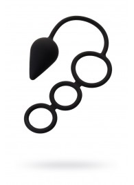Тройное эрекционное кольцо с анальным хвостом Drop M-size - Erotist Adult Toys - в Кургане купить с доставкой