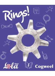 Прозрачное эрекционное кольцо Rings Cogweel - Lola Games - в Кургане купить с доставкой