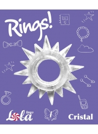 Прозрачное эрекционное кольцо Rings Cristal - Lola Games - в Кургане купить с доставкой