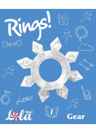 Прозрачное эрекционное кольцо Rings Gear - Lola Games - в Кургане купить с доставкой