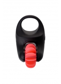 Чёрно-красное эрекционное виброкольцо Erotist - Erotist Adult Toys - в Кургане купить с доставкой