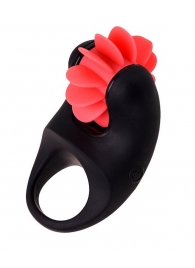 Чёрно-красное эрекционное виброкольцо Erotist - Erotist Adult Toys - в Кургане купить с доставкой