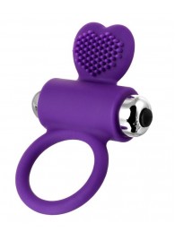Фиолетовое виброкольцо с ресничками JOS PERY - JOS - в Кургане купить с доставкой