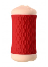 Двухсторонний мастурбатор JOS  NADIN в красном цилиндре - JOS - в Кургане купить с доставкой