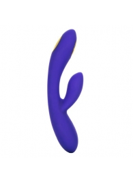 Фиолетовый вибратор с функцией электростимуляции Intimate E-Stimulator Dual Wand - 21,5 см. - California Exotic Novelties - купить с доставкой в Кургане