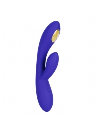 Фиолетовый вибратор с функцией электростимуляции Intimate E-Stimulator Dual Wand - 21,5 см. - California Exotic Novelties - купить с доставкой в Кургане