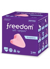 Женские гигиенические тампоны без веревочки FREEDOM normal - 3 шт. - Freedom - купить с доставкой в Кургане