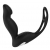 Черный вибромассажер простаты P-PLEASER W ERECTION ENHANCE - Dream Toys - в Кургане купить с доставкой