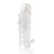Закрытая прозрачная рельефная насадка Crystal sleeve - 13 см. - Erowoman-Eroman - в Кургане купить с доставкой