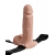 Телесный перезаряжаемый вибрострапон 7  Hollow Rechargeable Strap-on with Balls - 20,3 см. - Pipedream - купить с доставкой в Кургане