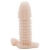 Телесная закрытая насадка на пенис с шипами - 12,5 см. - Baile - в Кургане купить с доставкой