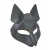 Серая маска Wolf с клепками - Sitabella - купить с доставкой в Кургане
