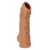 Телесная насадка с пупырышками и открытой головкой Nude Sleeve L - 14 см. - KOKOS - в Кургане купить с доставкой