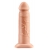Телесный реалистичный фаллоимитатор с полостью Silicone Hollow Extension - 20 см. - Pipedream - купить с доставкой в Кургане