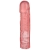Розовая фаллическая насадка Vac-U-Lock 8  Crystal Jellies Dong - 20,3 см. - Doc Johnson - купить с доставкой в Кургане