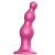 Розовая насадка Strap-On-Me Dildo Plug Beads size S - Strap-on-me - купить с доставкой в Кургане