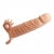 Телесная удлиняющая вибронасадка Penis Sleeve Connor - 17 см. - Baile - в Кургане купить с доставкой