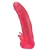 Розовая насадка для страпона с клиторальными лепестками - 18,5 см. - LOVETOY (А-Полимер) - купить с доставкой в Кургане