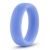 Голубое люминесцентное кольцо Silicone Glo Cock Ring - Blush Novelties - в Кургане купить с доставкой