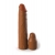 Коричневая насадка на член 2  Silicone X-tension - 20,3 см. - Pipedream - в Кургане купить с доставкой