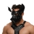 Черная кожаная маска «Собака» - Crazy Handmade - купить с доставкой в Кургане